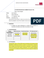 Reporte de caminata Blue Tag en sistema de suministro de aire y agua de sello en planta concentradora