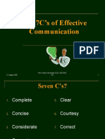 The 7C's of Effective Communication