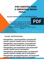 Dr. Dr. Diana C Lalenoh - Persiapan Anastesi Pada Operasi Emergensi Bencana Perut