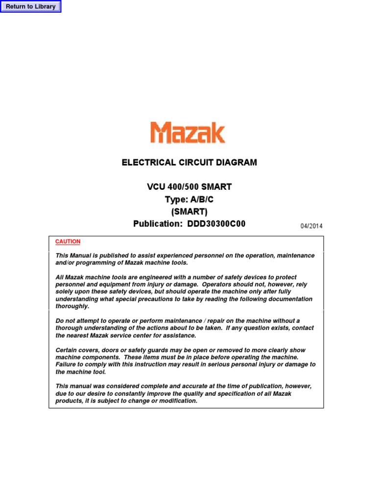 Mazak smart control manual