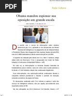 Obama Mandou Espionar Sua Oposição