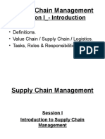 Session I - Introduction Course On Supply Chain Management