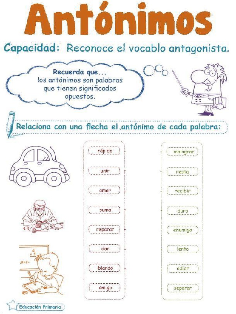 Guia de Sinonimos y Antonimos | PDF