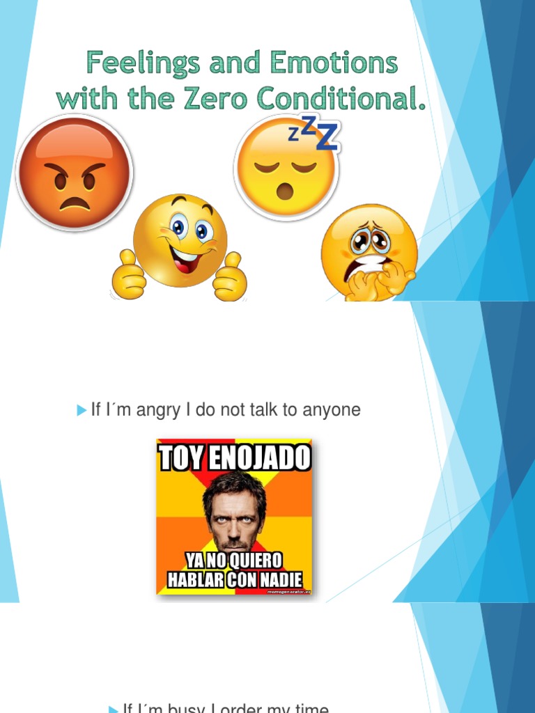 Feelings and Emotions With The Zero Conditional | PDF