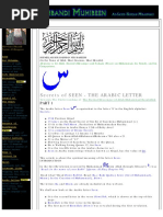 Secrets of Seen - The Arabic Letter: Bismillah Hir Rahman Nir Raheem (In The Name of Allah, Most Gracious, Most Merciful)