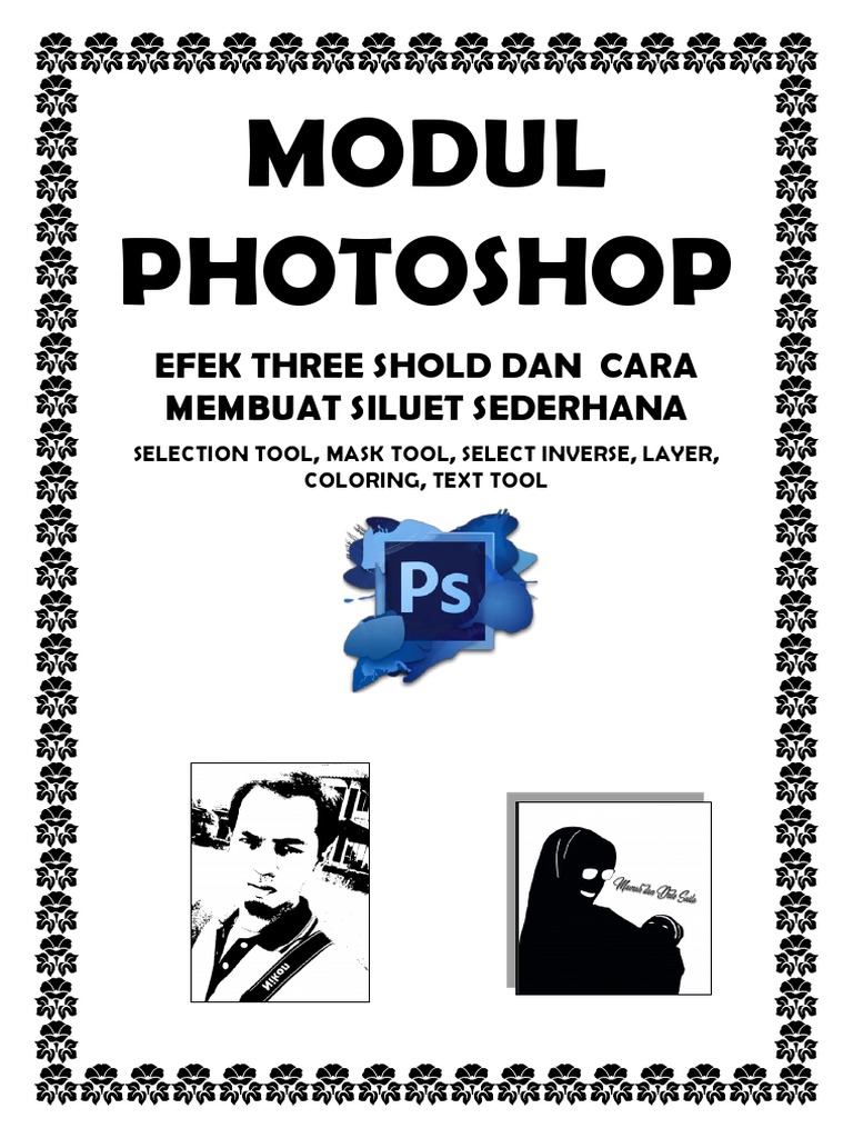 Modul Photoshop: Efek Three Shold Dan Cara Membuat Siluet Sederhana | PDF