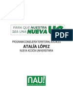Programa NAU Sociales y Teología - Atalía López