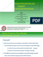 Peraturan Perundangan Terkait Upaya Kesehatan Kerja