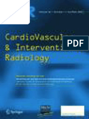 CardioVascular and Interventional Radiology, PDF, Platelet