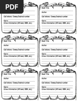 dewey decimal scavenger hunt cards genre pdf