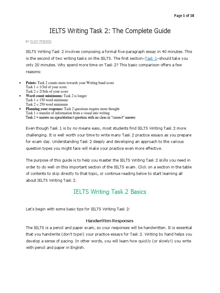 Mastering IELTS Writing Task 2 Guide | PDF | Sentence (Linguistics ...