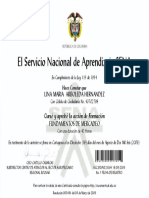 Certificado Del Sena n 1