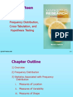 Chapter Fifteen: Frequency Distribution, Cross-Tabulation, and Hypothesis Testing