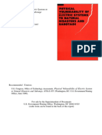 June 1990: Physical Vulnerability of Electric Systems To Natural Disasters and Sabotage