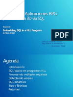 SQL Empotrado en RPG 2011