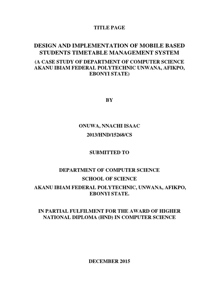 Mobile Students Timetable Management | PDF | Genetic Algorithm ...