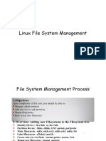 Linux File System Management