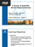 QUANTEC Dose Constraints Overview | PDF | Radiation Therapy | Clinical ...