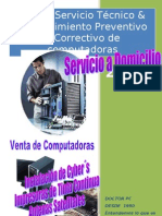 Servicio Técnico, Reparación, Mantenimiento, Venta de Computadoras A Domicilio