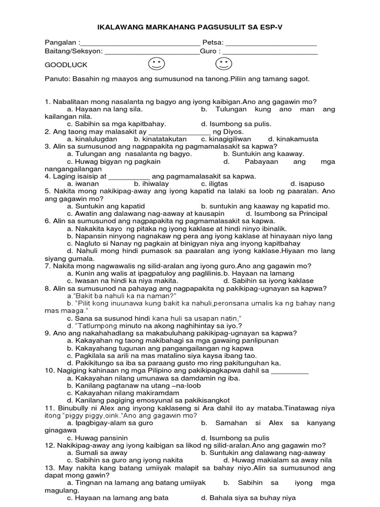 PT - Esp 5 - Q2 | PDF