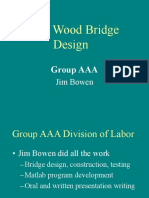 Balsa Wood Bridge Design: Group AAA