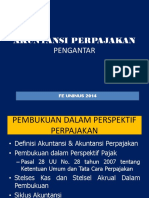 Akuntansi Pajak Kuliah I 2014