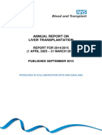 Annual Report On Liver Transplantation 2015