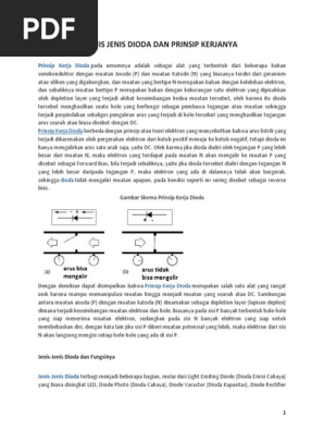 Jenis Dioda Dan Prinsip Kerja Contoh Perhitungan