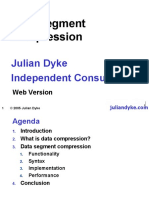 Data Segment Compression: Julian Dyke Independent Consultant