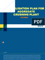 MOBILISATION PLAN FOR AGGREGATE CRUSHING PLANT