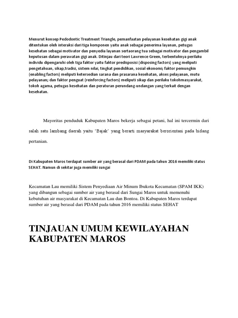 Menurut Konsep Pedodontic Treatment Triangle | PDF