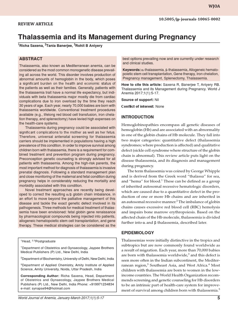 Thalassemia introduction pdf image
