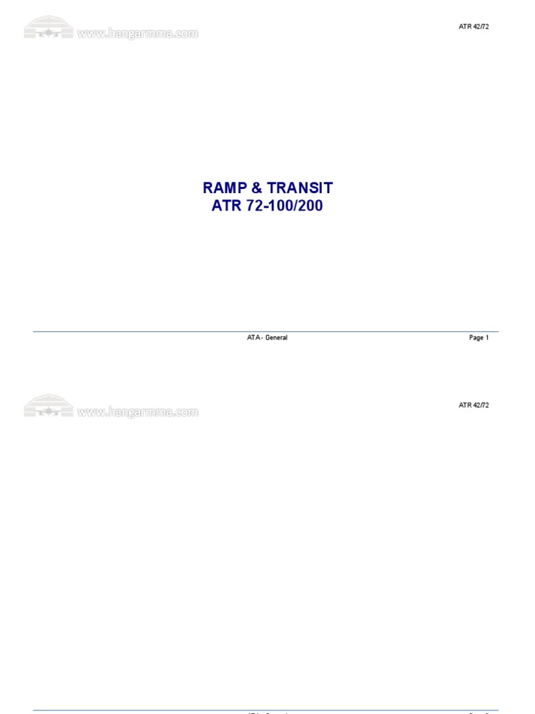 ATR 42/72 ATA General Overview | PDF | Technology & Engineering