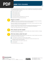 General Guide for Cranes