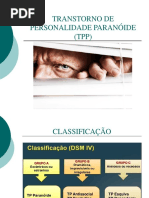 Transtorno de Personalidade Paranóide Trabalho