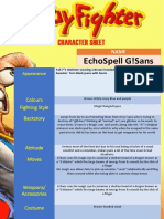 Character Week 4 Handout Profile Sheet G Echo Spell Sans