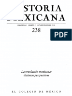 Historia Mexicana 238 Volumen 60 Número 2 - La Revolución Mexicana - Distintas Perspectivas PDF