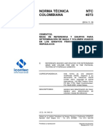 NTC 4073-2014 Cementos. Masa Referencia y Equipos para Ensayos Físicos PDF