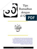 30 Tips Ramadhan Dengan Al-Quran