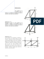 Problemas de Armadura Plana Estatica PDF