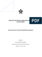 GCC-G-001 Guia para Evaluar y Certificar Competencias Laborales PDF