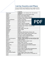 Language List PDF