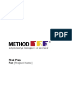 13. Planning Template - Risk Plan