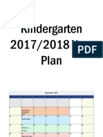 Kindergarten 2017-2018 Year Plan
