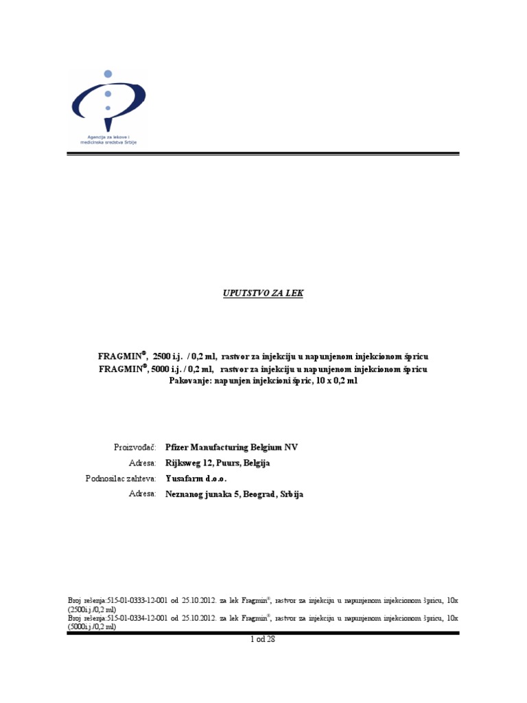 Fragmin | PDF