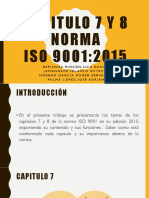 Capitulo 7 y 8 Norma ISO 9001:2015