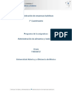 PD - U1 - Servicio en Alimentos y Bebidas