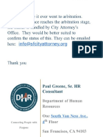 DHR response. No record of going to Arbitration