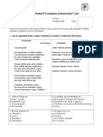 Adaptacion Prueba 7°unidad 2 Lenguaje