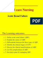 Acute Renal Failure Lecture 1 Critical Care Nursing New